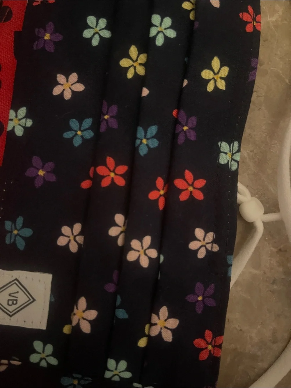 Vera Bradley Floral & Heart Print Reusable Face Masks - Black & Red
